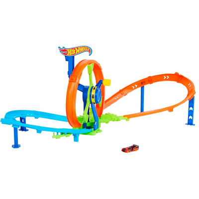 Автотрек Hot Wheels Колесо Кривошип Краш Mattel JBX65 1